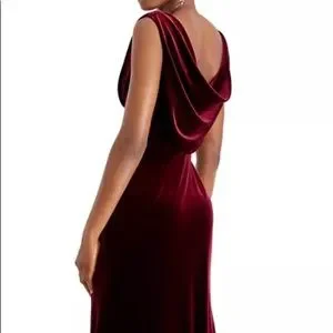 Vince Camuto Dresses Vice Camuto Velvet Cowlneck Gown Dress
